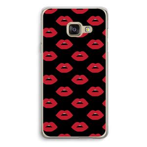 CaseCompany Lips: Samsung A3 (2017) Transparant Hoesje