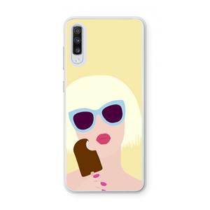 CaseCompany Ice cream: Samsung Galaxy A70 Transparant Hoesje