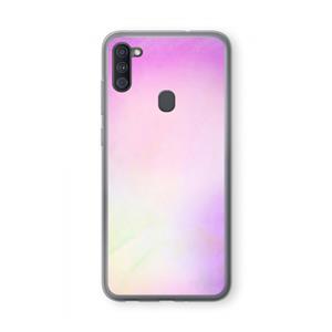 CaseCompany Flow mist pastel: Samsung Galaxy A11 Transparant Hoesje