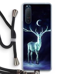 CaseCompany Nightbringer: Sony Xperia 5 II Transparant Hoesje met koord