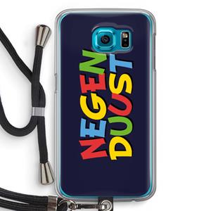 CaseCompany 90's One: Samsung Galaxy S6 Transparant Hoesje met koord