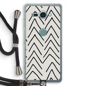 CaseCompany Marrakech Arrows: Sony Xperia XZ2 Compact Transparant Hoesje met koord