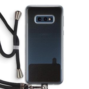 CaseCompany Musketon Halftone: Samsung Galaxy S10e Transparant Hoesje met koord