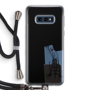 CaseCompany Musketon Painter: Samsung Galaxy S10e Transparant Hoesje met koord