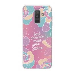 CaseCompany Good stories: Samsung Galaxy A6 Plus (2018) Transparant Hoesje