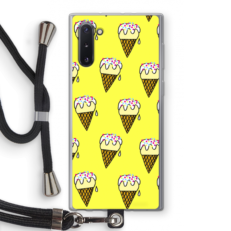 CaseCompany Isjes: Samsung Galaxy Note 10 Transparant Hoesje met koord