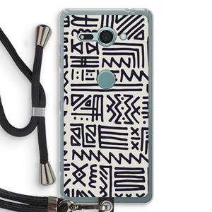 CaseCompany Marrakech print: Sony Xperia XZ2 Compact Transparant Hoesje met koord