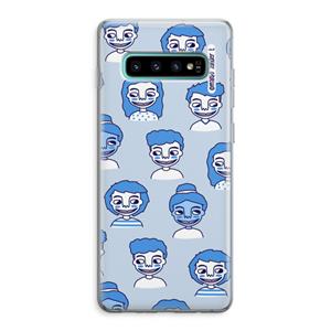 CaseCompany Gezichtjes: Samsung Galaxy S10 Plus Transparant Hoesje