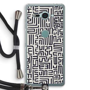CaseCompany Moroccan Print: Sony Xperia XZ2 Compact Transparant Hoesje met koord