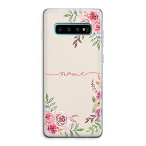 CaseCompany Rozen: Samsung Galaxy S10 Plus Transparant Hoesje