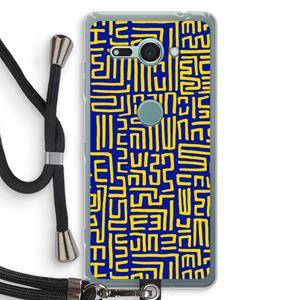 CaseCompany Majorelle Blue Print: Sony Xperia XZ2 Compact Transparant Hoesje met koord