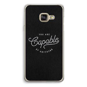 CaseCompany Capable: Samsung A3 (2017) Transparant Hoesje