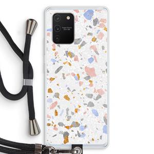CaseCompany Terrazzo N°8: Samsung Galaxy S10 Lite Transparant Hoesje met koord