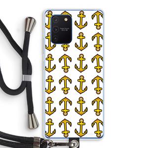 CaseCompany Musketon Anchor: Samsung Galaxy Note 10 Lite Transparant Hoesje met koord