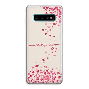 CaseCompany Hartjes en kusjes: Samsung Galaxy S10 Plus Transparant Hoesje