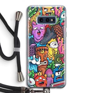 CaseCompany Vexx Mixtape: Samsung Galaxy S10e Transparant Hoesje met koord