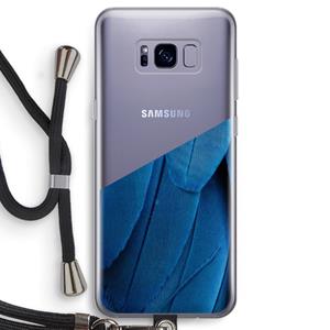 CaseCompany Pauw: Samsung Galaxy S8 Transparant Hoesje met koord