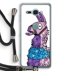 CaseCompany Lama: Sony Xperia XZ2 Compact Transparant Hoesje met koord