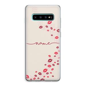 CaseCompany Kusjes: Samsung Galaxy S10 Plus Transparant Hoesje