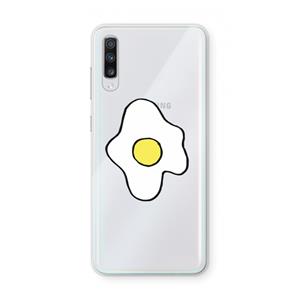 CaseCompany Spiegelei: Samsung Galaxy A70 Transparant Hoesje