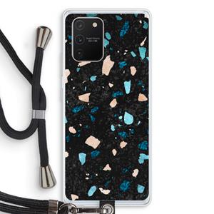CaseCompany Terrazzo N°11: Samsung Galaxy S10 Lite Transparant Hoesje met koord