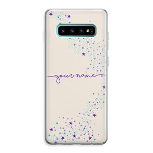 CaseCompany Sterren: Samsung Galaxy S10 Plus Transparant Hoesje