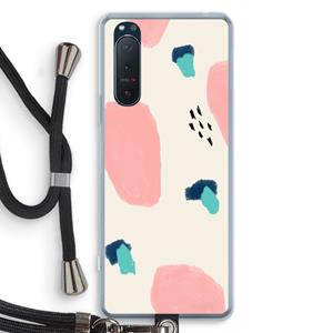 CaseCompany Monday Surprise: Sony Xperia 5 II Transparant Hoesje met koord