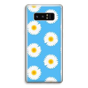 CaseCompany Margrietjes: Samsung Galaxy Note 8 Transparant Hoesje