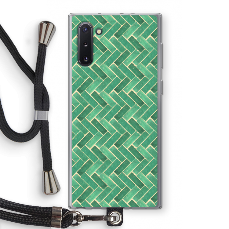 CaseCompany Moroccan tiles 2: Samsung Galaxy Note 10 Transparant Hoesje met koord