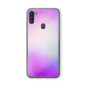 CaseCompany Clouds pastel: Samsung Galaxy A11 Transparant Hoesje
