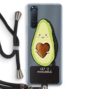 CaseCompany Avocuddle: Sony Xperia 5 II Transparant Hoesje met koord