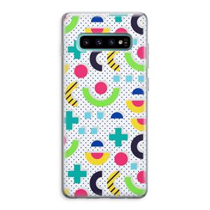 CaseCompany 8-bit N°1: Samsung Galaxy S10 Plus Transparant Hoesje