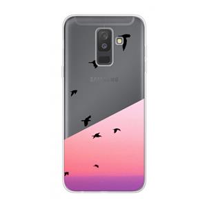 CaseCompany Fly away: Samsung Galaxy A6 Plus (2018) Transparant Hoesje