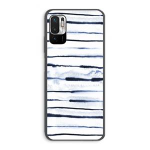 CaseCompany Ink Stripes: Xiaomi Redmi Note 10 5G Transparant Hoesje
