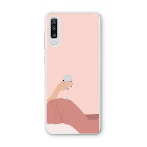 CaseCompany Wine: Samsung Galaxy A70 Transparant Hoesje