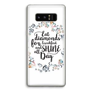 CaseCompany Diamonds: Samsung Galaxy Note 8 Transparant Hoesje