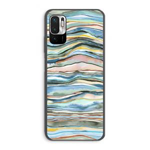 CaseCompany Watercolor Agate: Xiaomi Redmi Note 10 5G Transparant Hoesje