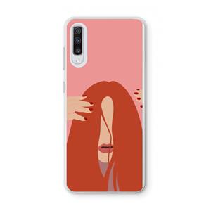 CaseCompany Woke up like this: Samsung Galaxy A70 Transparant Hoesje