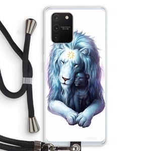 CaseCompany Child Of Light: Samsung Galaxy S10 Lite Transparant Hoesje met koord