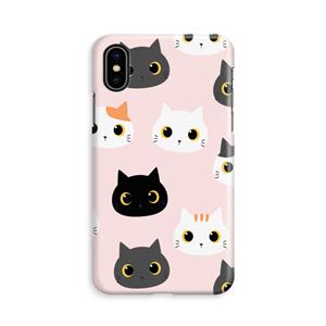 CaseCompany Katten: iPhone Xs Volledig Geprint Hoesje