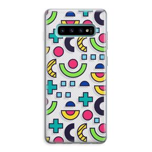 CaseCompany 8-bit N°6: Samsung Galaxy S10 Plus Transparant Hoesje