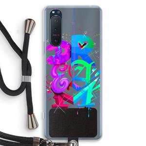 CaseCompany Dream: Sony Xperia 5 II Transparant Hoesje met koord