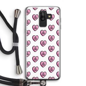 CaseCompany GIRL POWER: Samsung Galaxy J8 (2018) Transparant Hoesje met koord