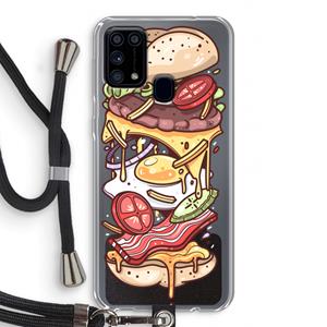 CaseCompany Diet Coke Please: Samsung Galaxy M31 Transparant Hoesje met koord