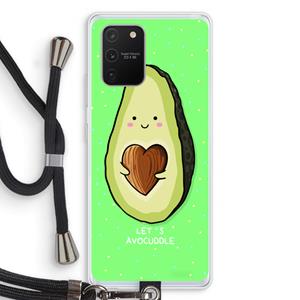 CaseCompany Avocuddle: Samsung Galaxy S10 Lite Transparant Hoesje met koord