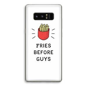 CaseCompany Fries before guys: Samsung Galaxy Note 8 Transparant Hoesje