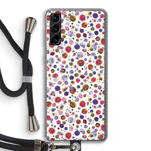 CaseCompany Planets Space: Samsung Galaxy S21 Plus Transparant Hoesje met koord