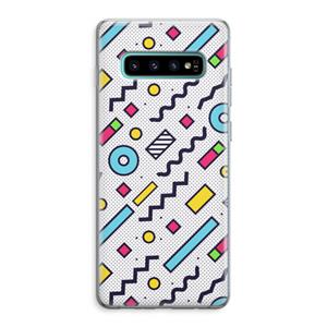 CaseCompany 8-bit N°8: Samsung Galaxy S10 Plus Transparant Hoesje