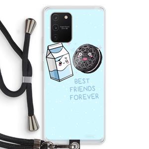 CaseCompany Best Friend Forever: Samsung Galaxy S10 Lite Transparant Hoesje met koord