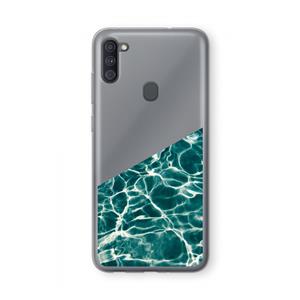 CaseCompany Weerkaatsing water: Samsung Galaxy A11 Transparant Hoesje